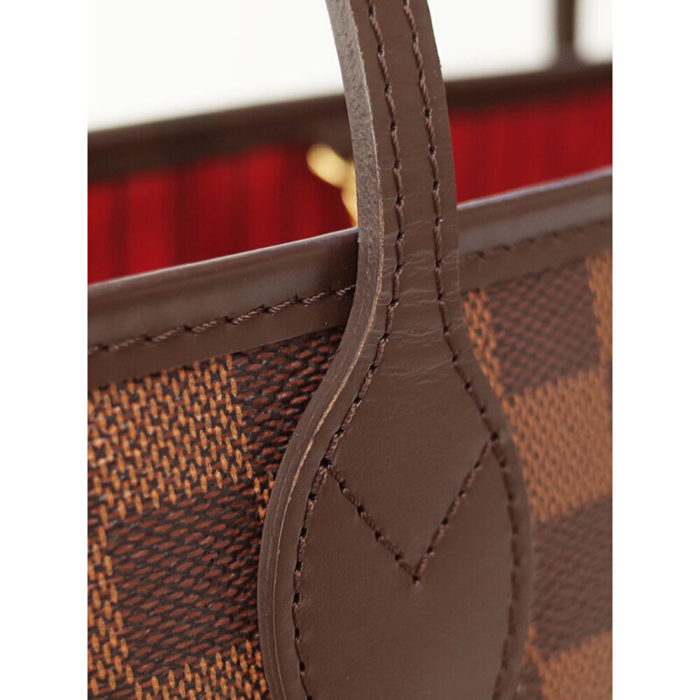 Louis Vuitton Damier Ebene Bag Neverfull Tote Brown - Picture 6 of 8